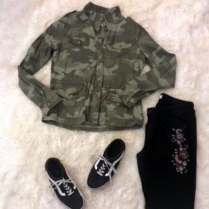 Mudd Camo Print Utility Jacket